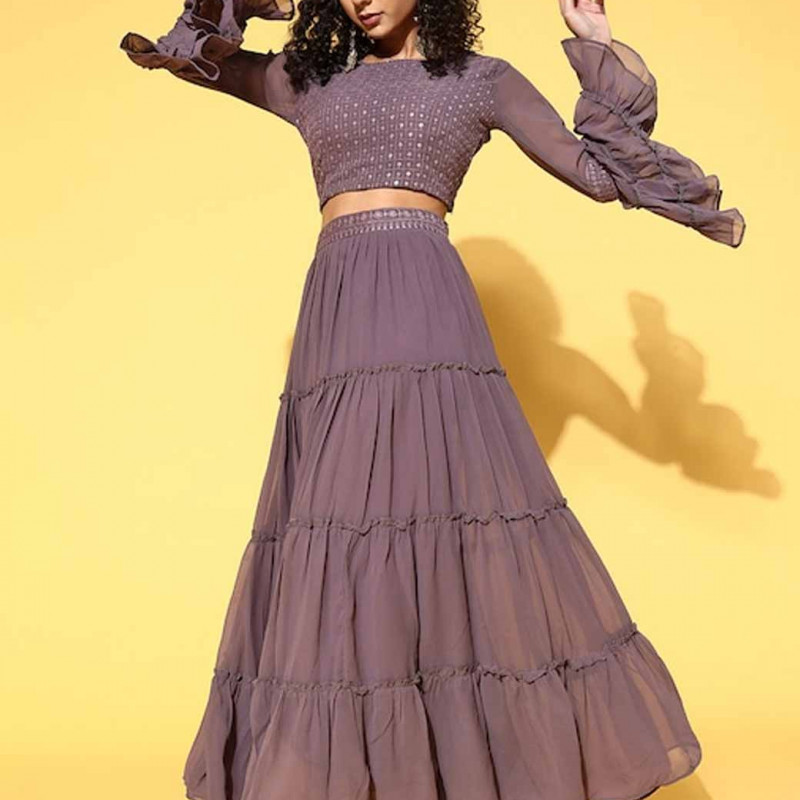 Embroidered Ready to Wear Lehenga Choli with Dupatta