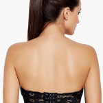 Black Solid Non-Wired Lightly Padded Bra