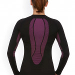 Women Black Solid Thermal Top