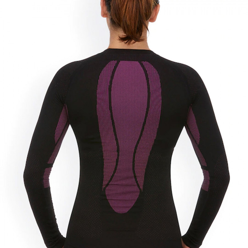 Women Black Solid Thermal Top